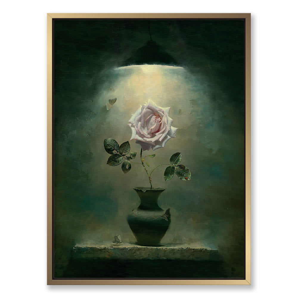 Antique Flowers in Vase: Home Decor Oil Painting