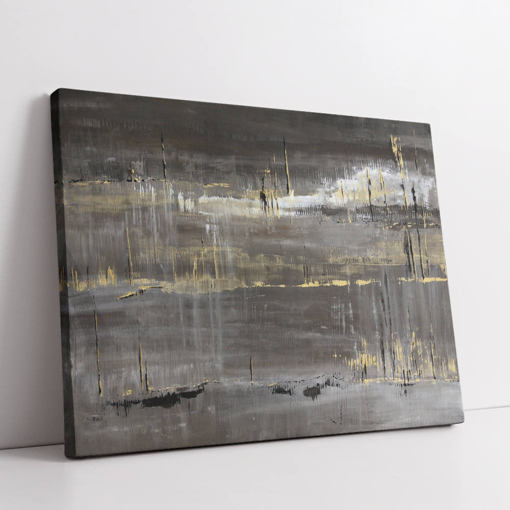 Black Acrylic Asbtract Painting
