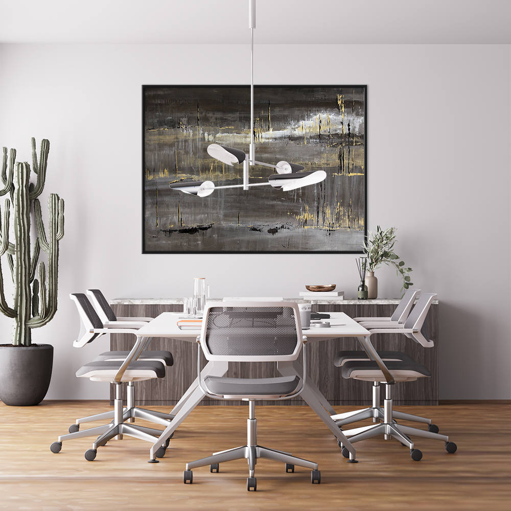 Black Acrylic Asbtract Painting