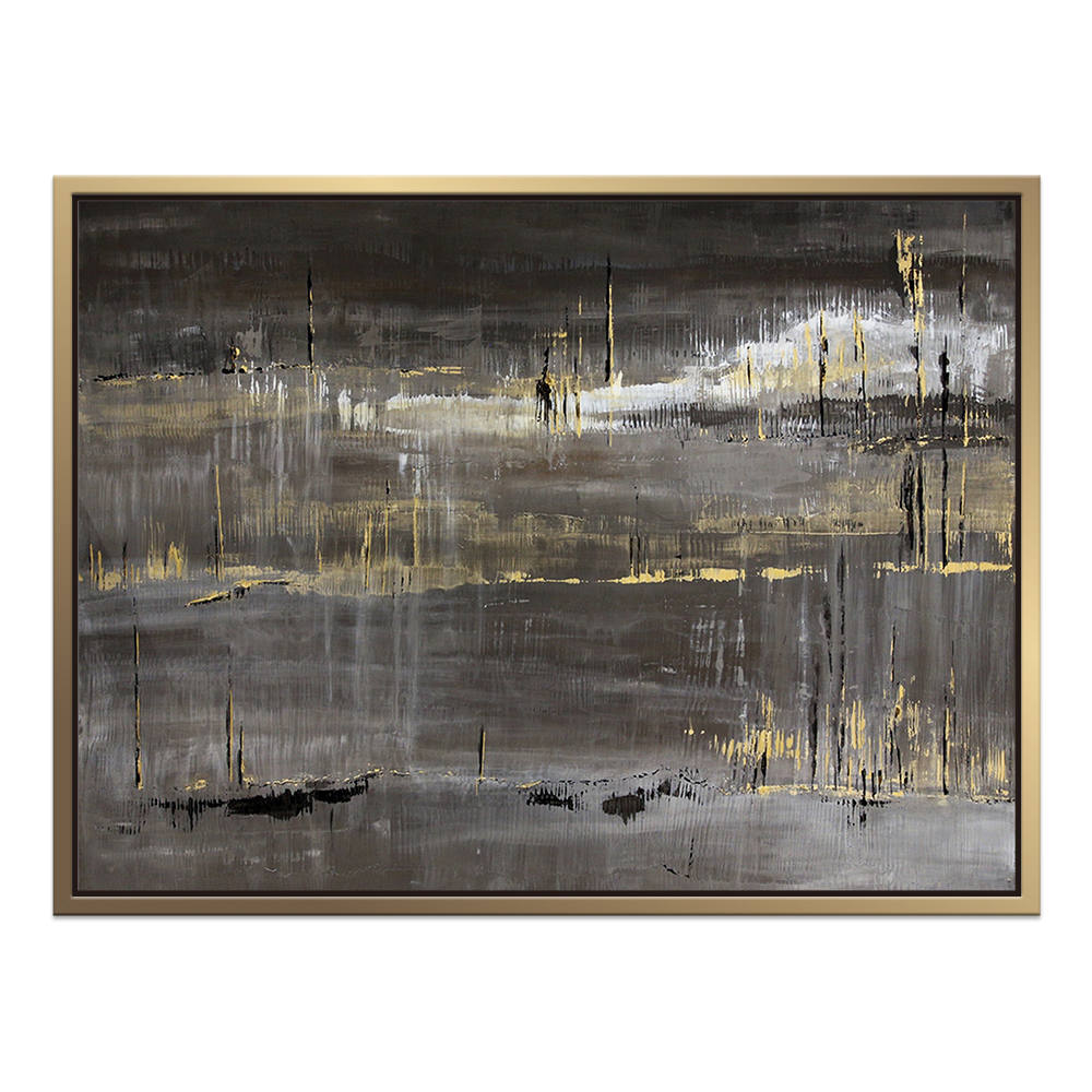 Black Acrylic Asbtract Painting