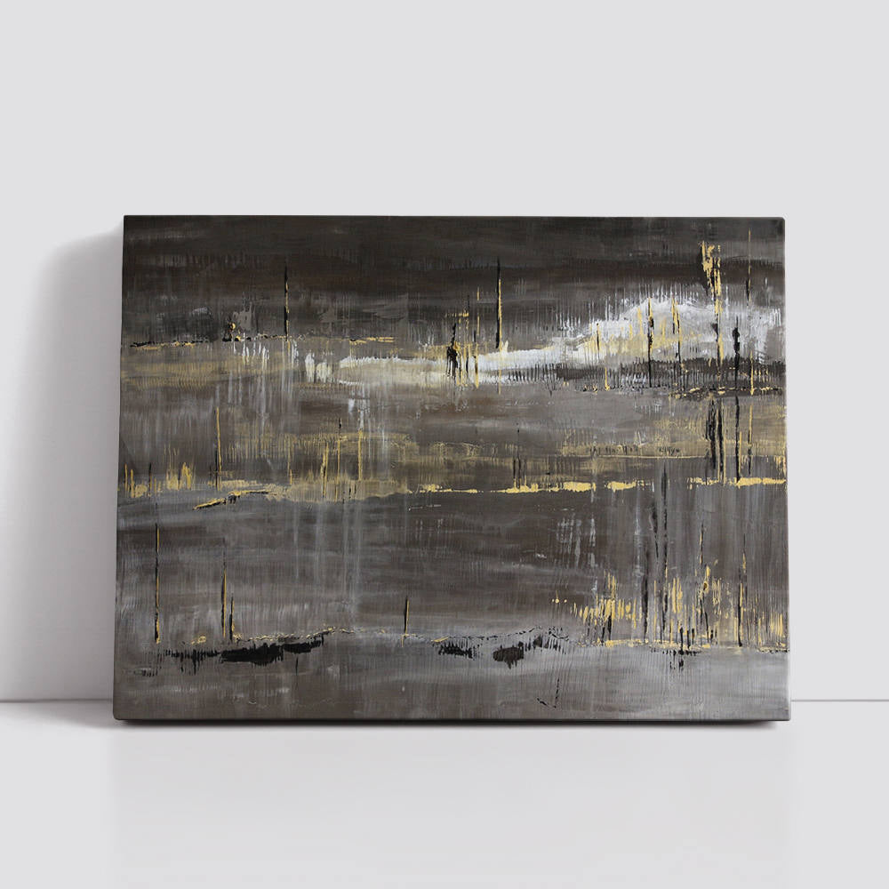 Black Acrylic Asbtract Painting
