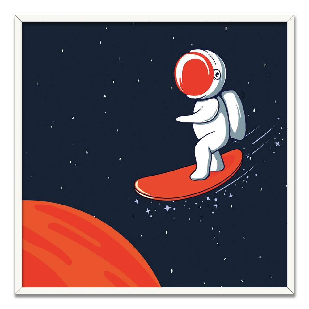 Skater Astronaut Child Room Prints