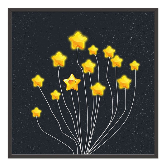 Yellow Stars Child Room Prints