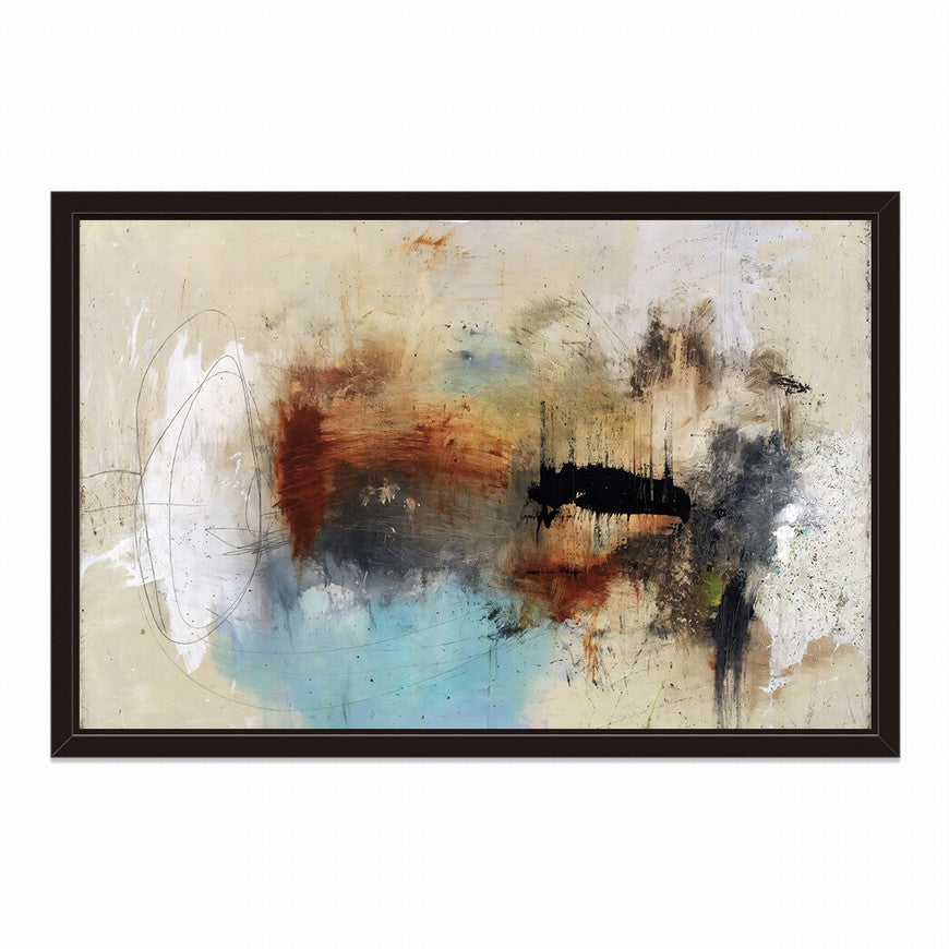 Bronze Dusk, Mocha Elegance Abstract Canvas