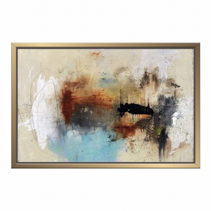 Bronze Dusk, Mocha Elegance Abstract Canvas