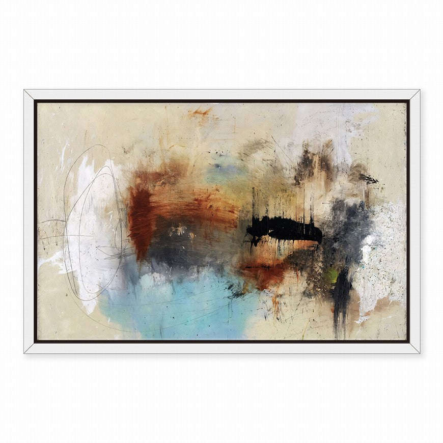 Bronze Dusk, Mocha Elegance Abstract Canvas