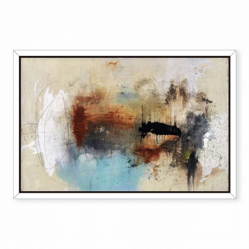 Bronze Dusk, Mocha Elegance Abstract Canvas