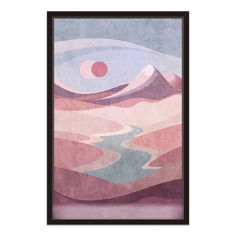 Crimson Skies and Summits Canvas