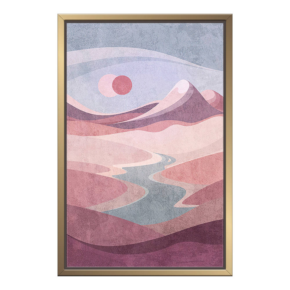 Crimson Skies and Summits Canvas