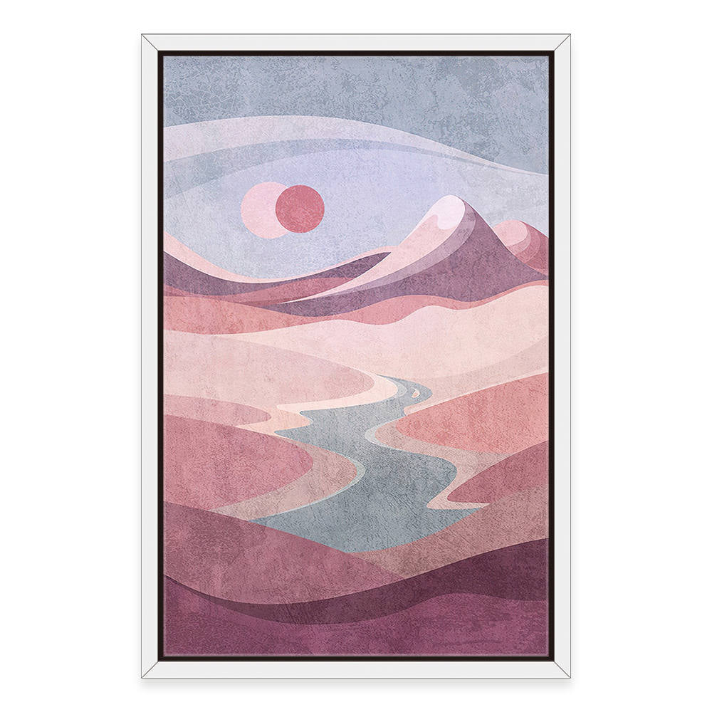 Crimson Skies and Summits Canvas