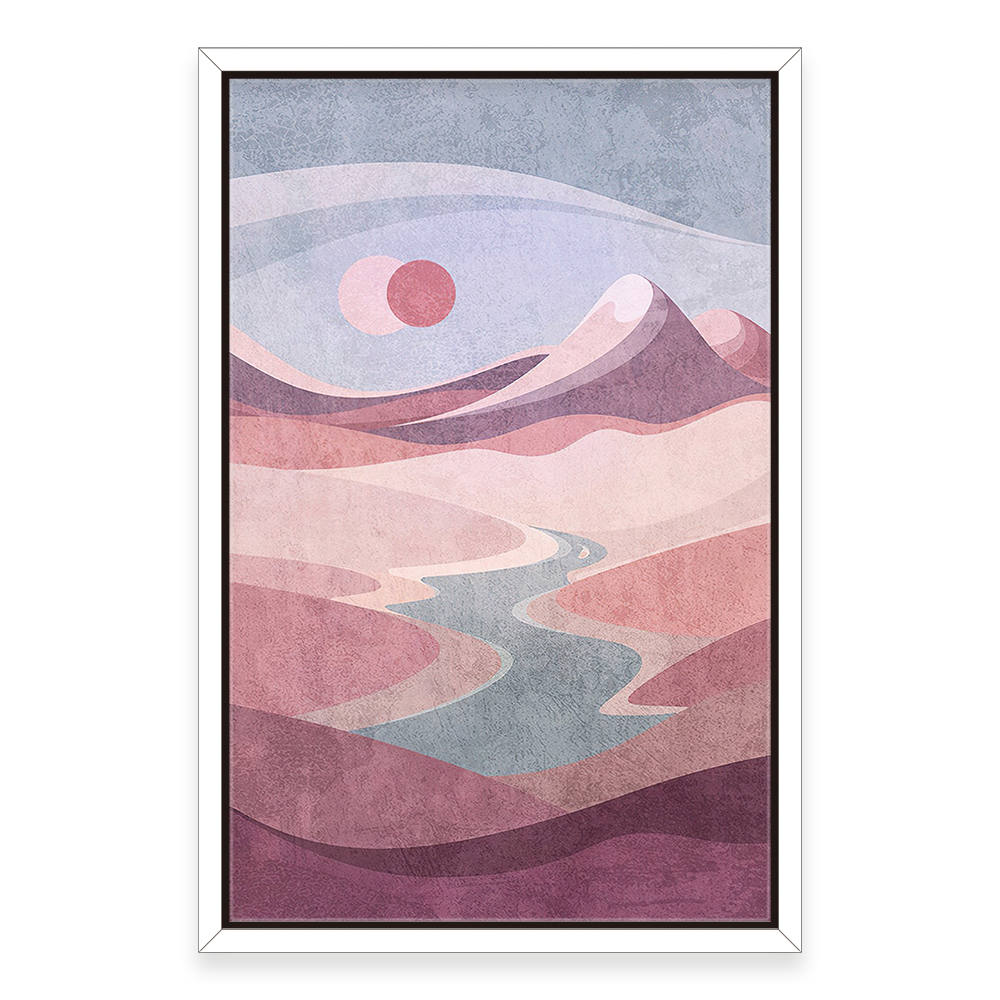 Crimson Skies and Summits Canvas