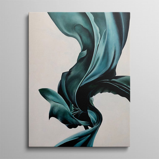 Turquoise Silk, Endless Elegance Canvas