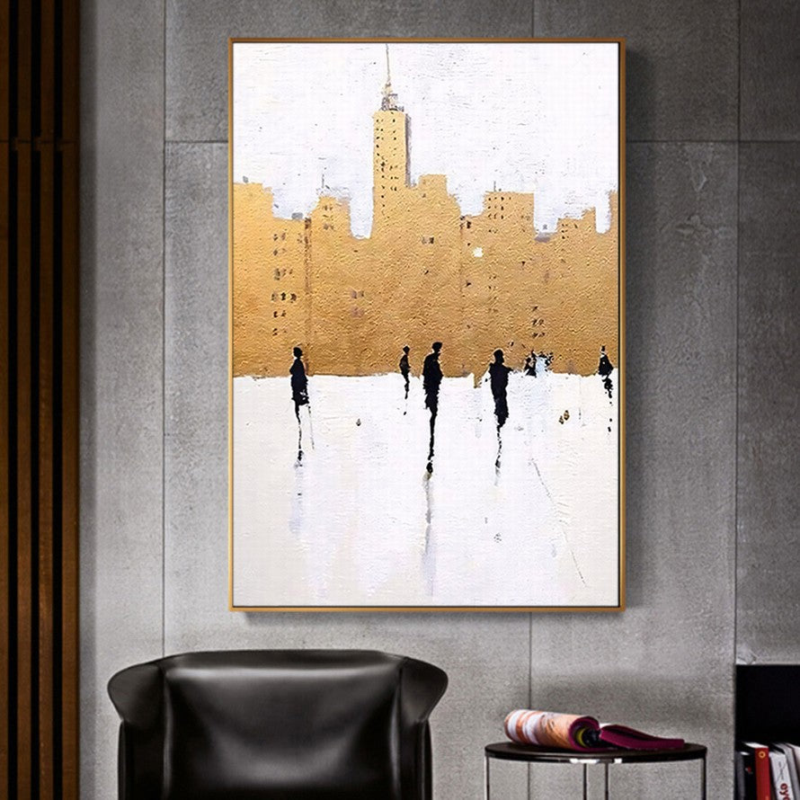 Umber Echoes in Architecture Canvas