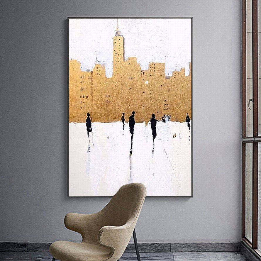 Umber Echoes in Architecture Canvas