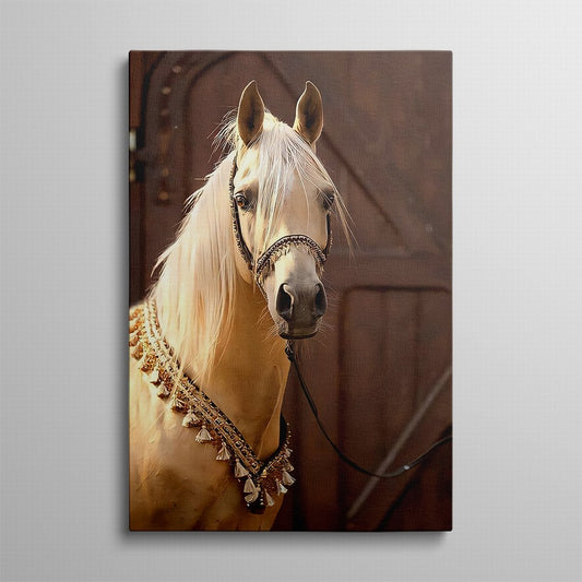 Luminous Beauty of a White Horse, Silent Strength