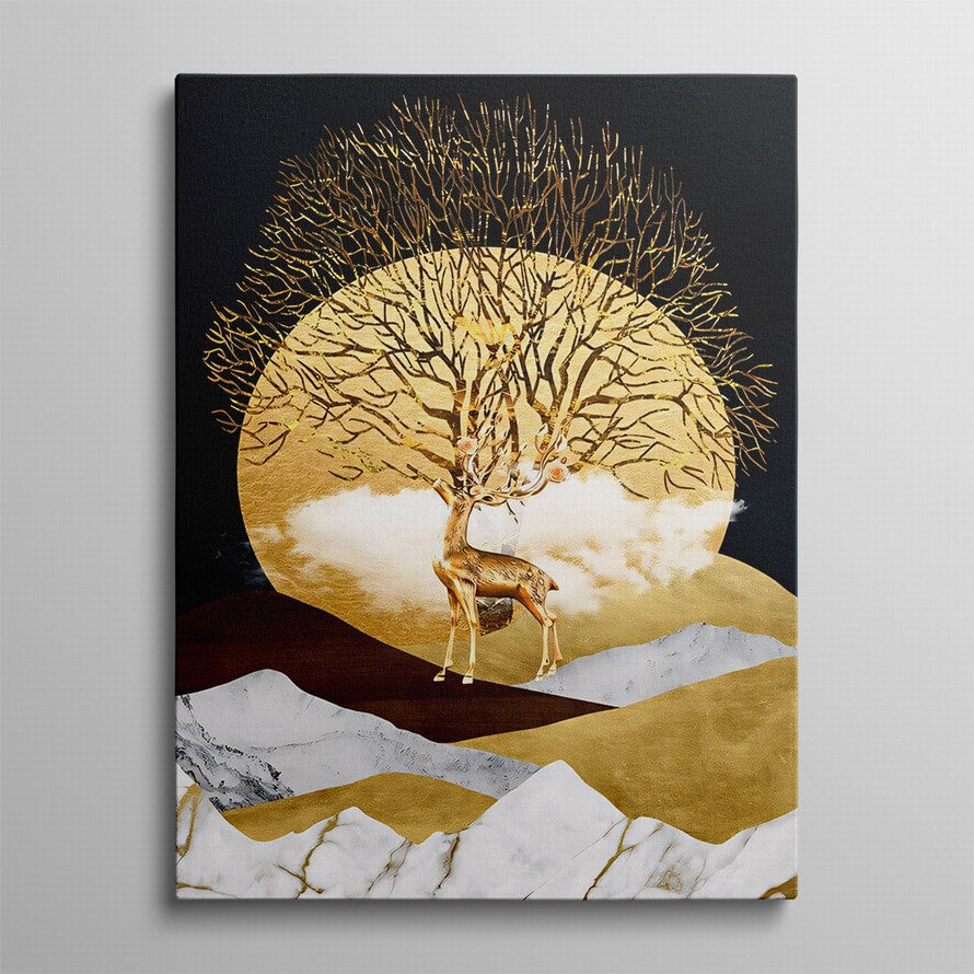 Silhouetted Grace, Lunar Dance Canvas