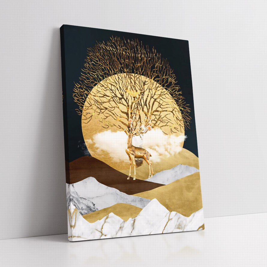 Silhouetted Grace, Lunar Dance Canvas