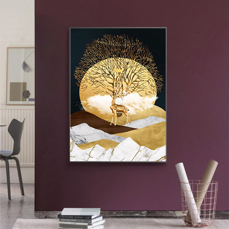 Silhouetted Grace, Lunar Dance Canvas