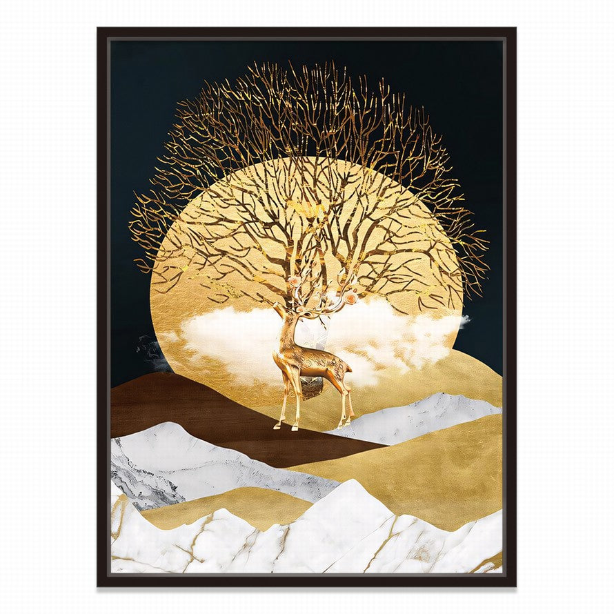 Silhouetted Grace, Lunar Dance Canvas