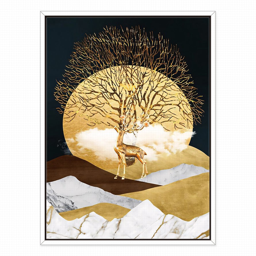 Silhouetted Grace, Lunar Dance Canvas