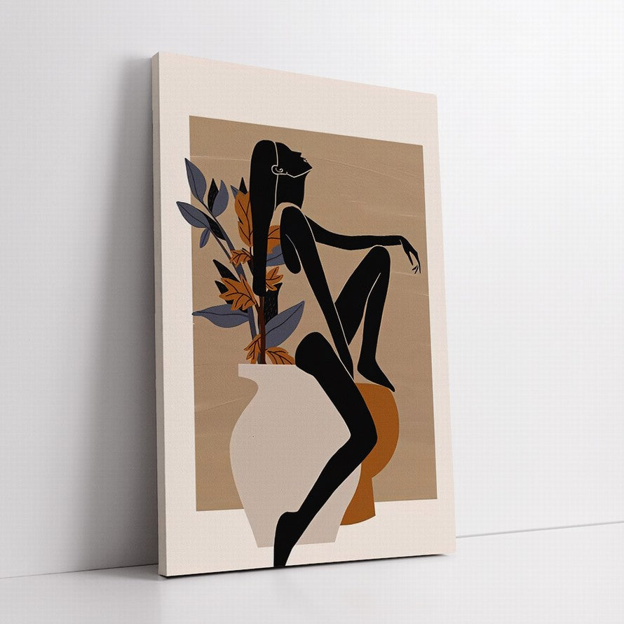 Repose: Nature's Embrace Blooms Canvas