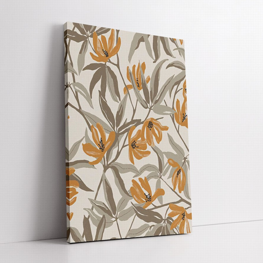 Neutral Harmony, Botanical Elegance Canvas