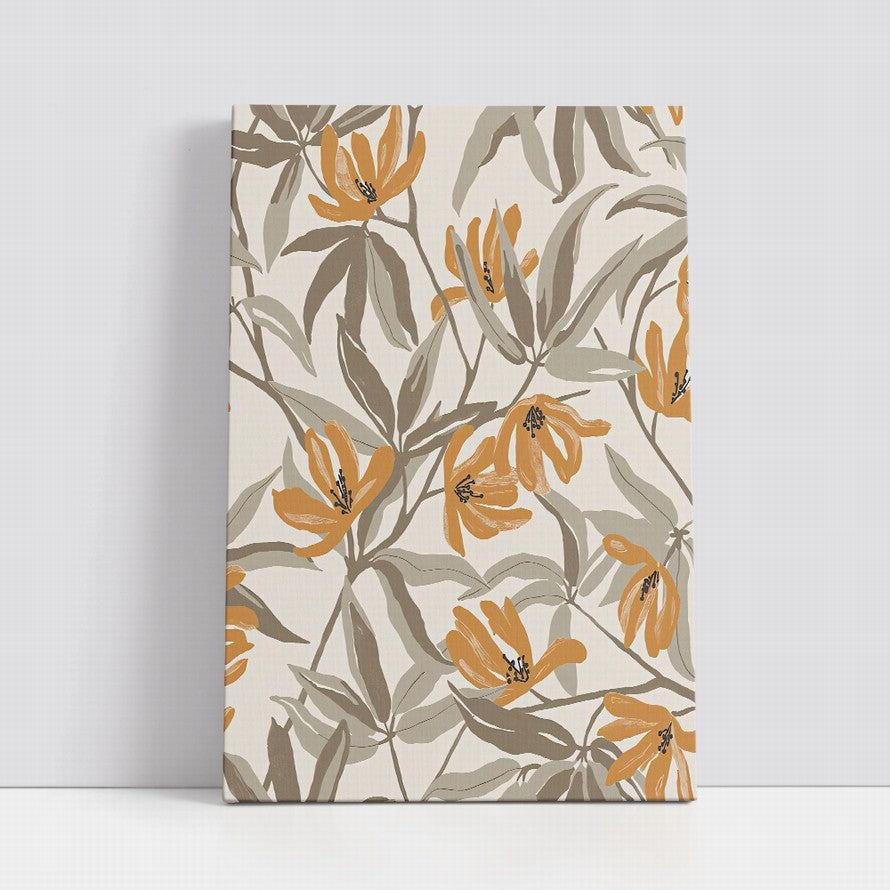 Neutral Harmony, Botanical Elegance Canvas