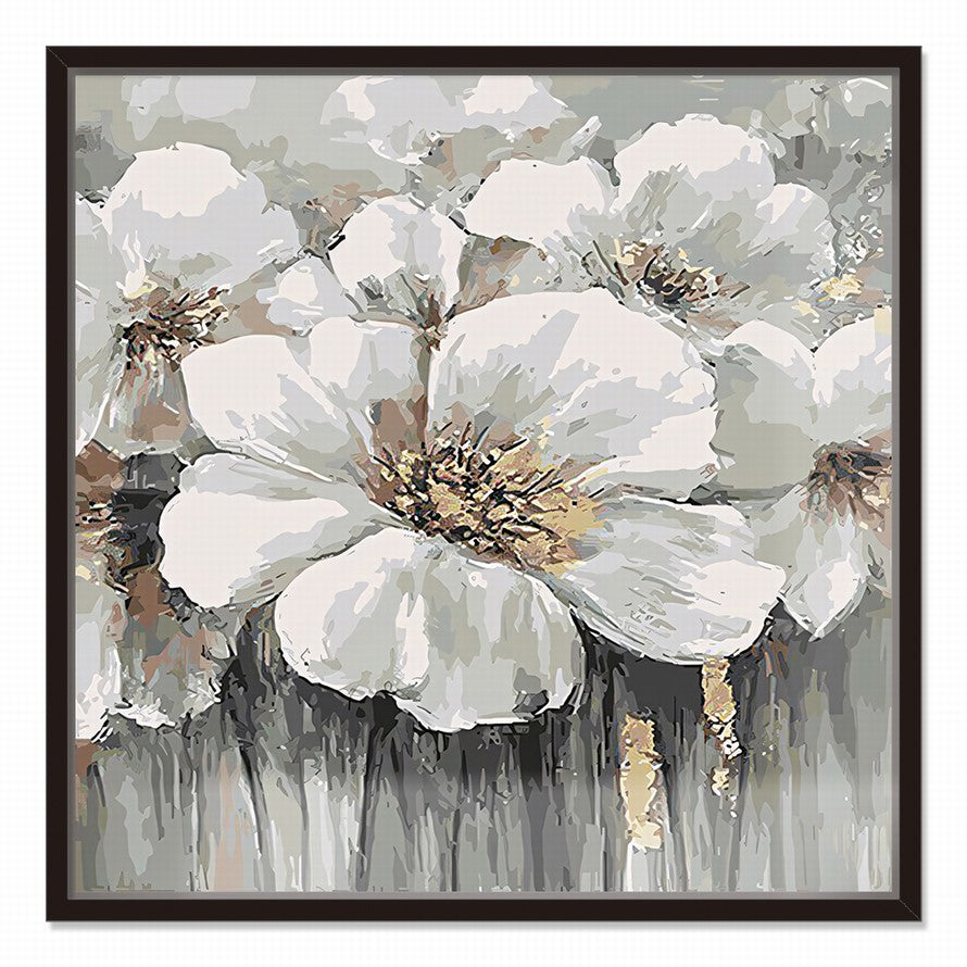Whisper of White Petals Oil Painting