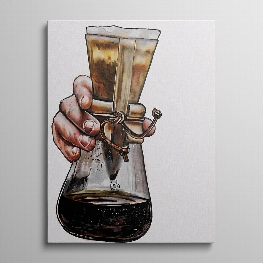 Coffee Filter, Gentle Hold Oil Canvas
