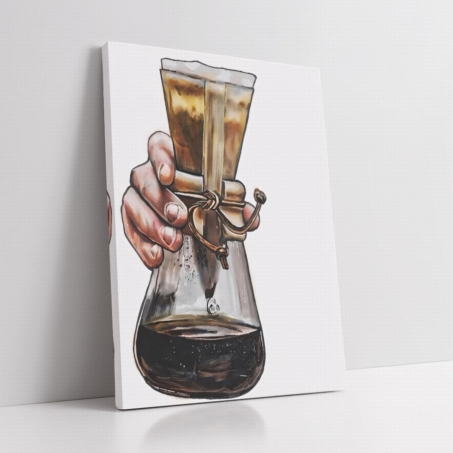 Coffee Filter, Gentle Hold Oil Canvas