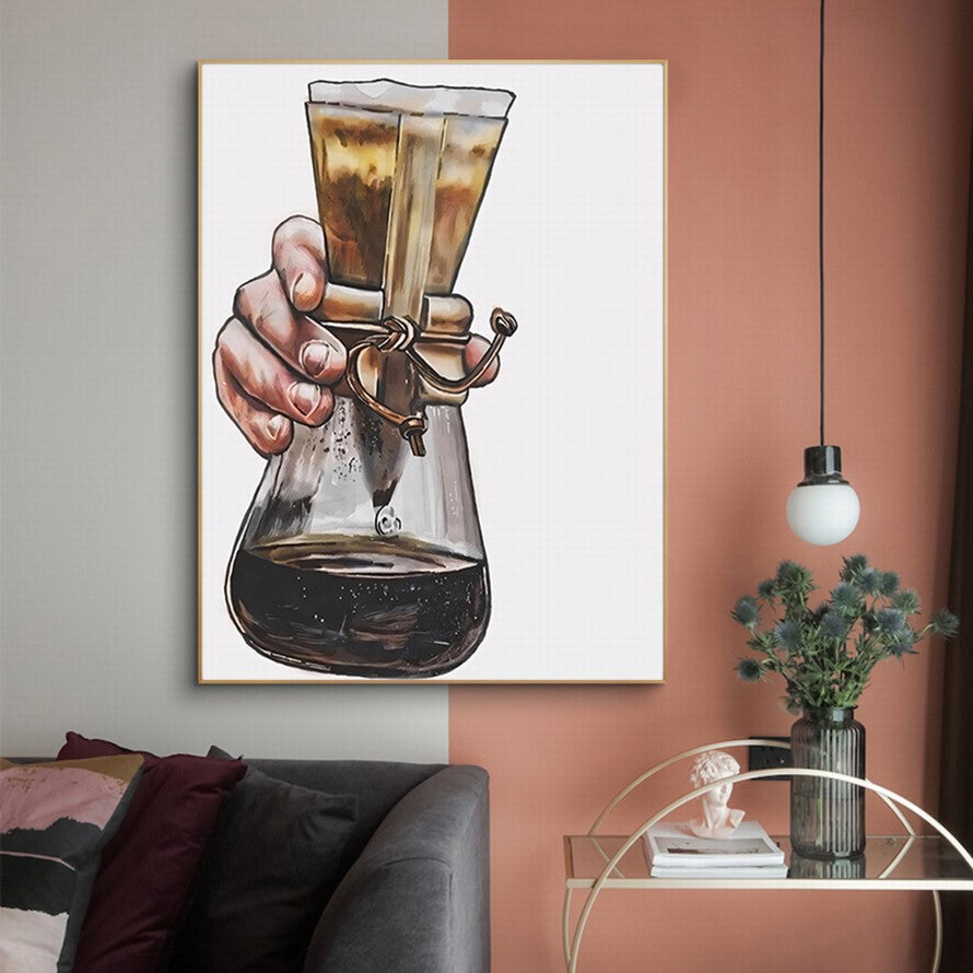 Coffee Filter, Gentle Hold Oil Canvas