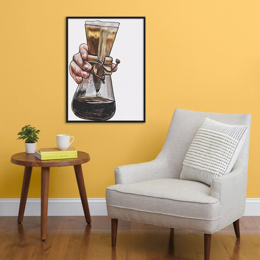 Coffee Filter, Gentle Hold Oil Canvas