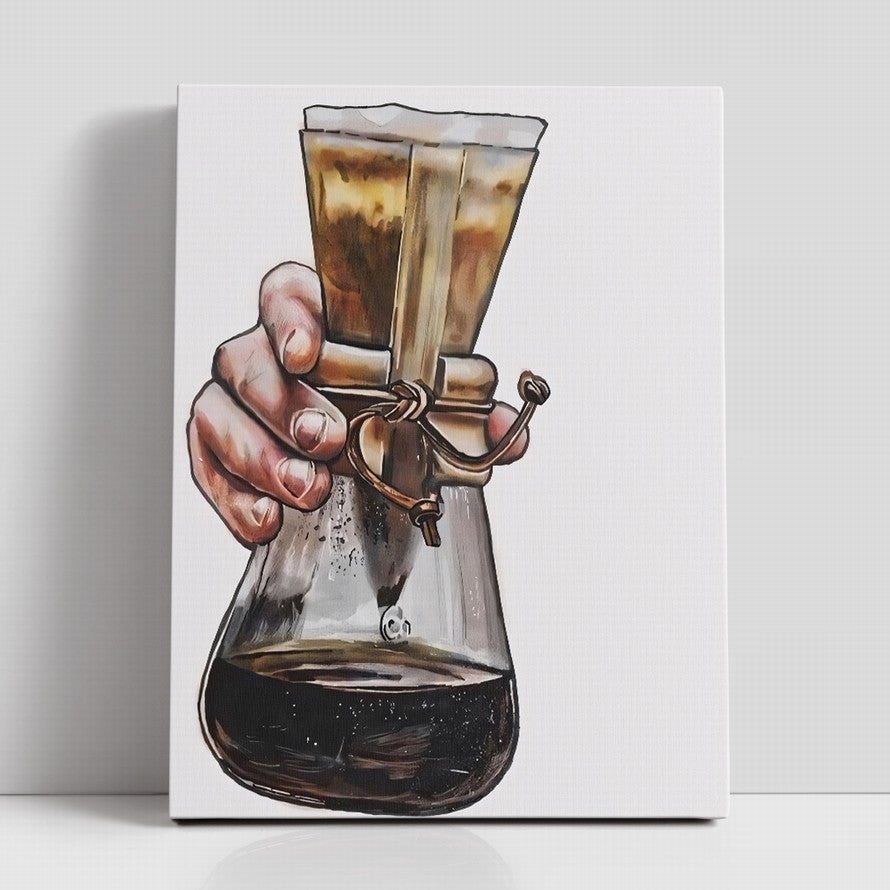 Coffee Filter, Gentle Hold Oil Canvas