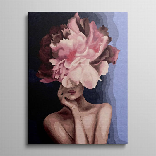 Bloom Masked Mystery Woman Oil Canvas