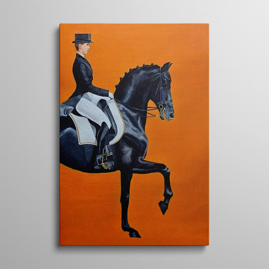 Midnight Rider, Tangerine Sky Canvas