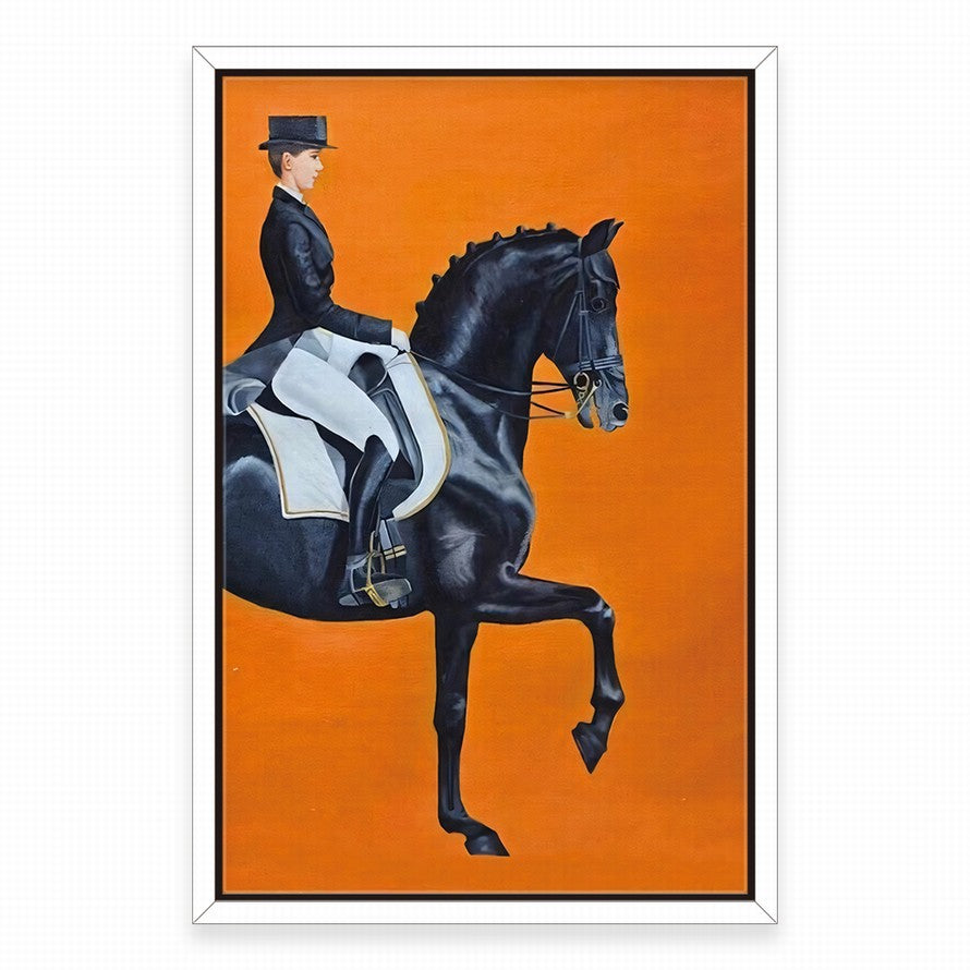 Midnight Rider, Tangerine Sky Canvas