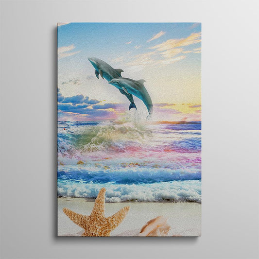 Fantasy Ocean with Whales Home Decoration Canvas