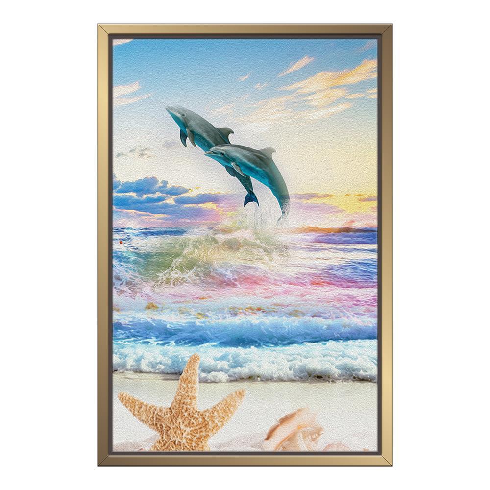 Fantasy Ocean with Whales Home Decoration Canvas