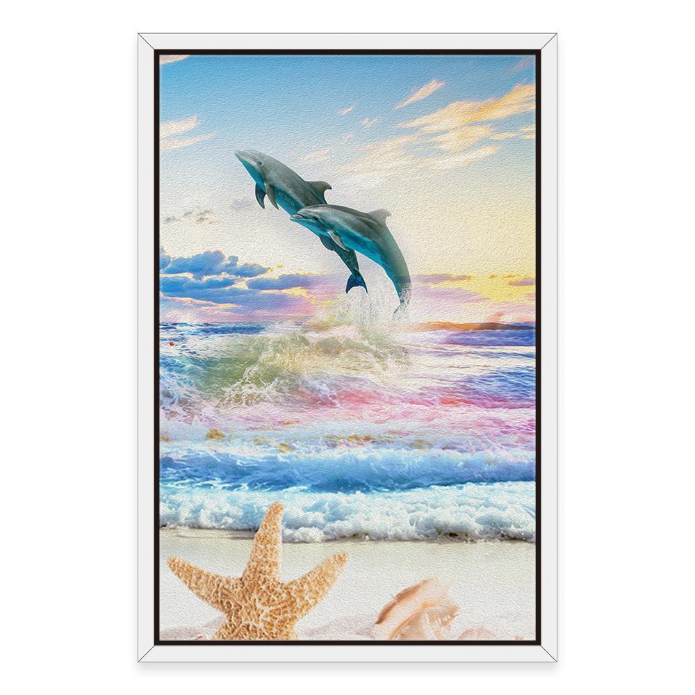 Fantasy Ocean with Whales Home Decoration Canvas
