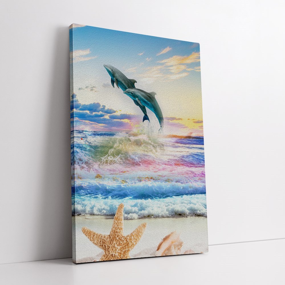 Fantasy Ocean with Whales Home Decoration Canvas