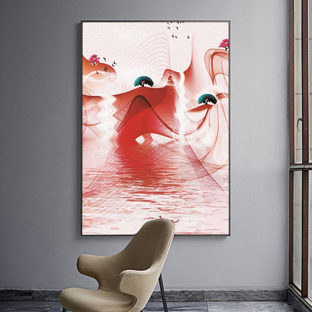 Red Art Painting Home Decoration Canvas