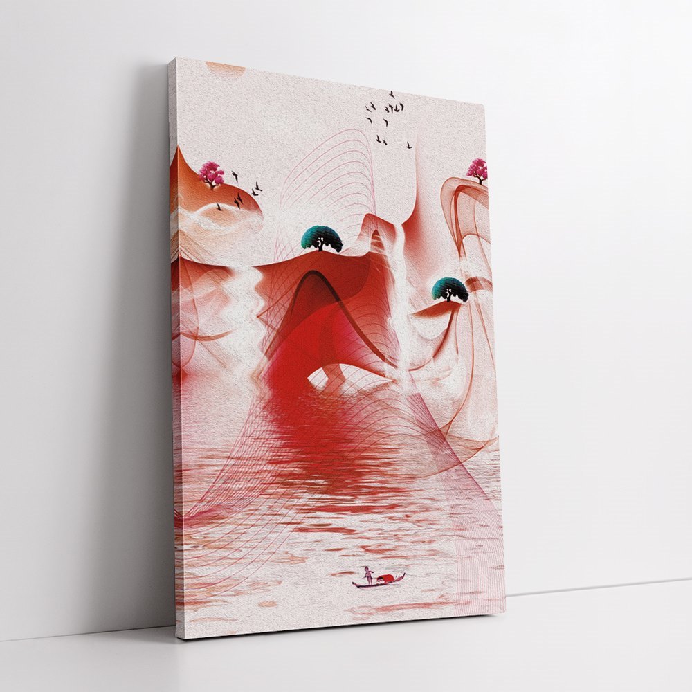 Red Art Painting Home Decoration Canvas