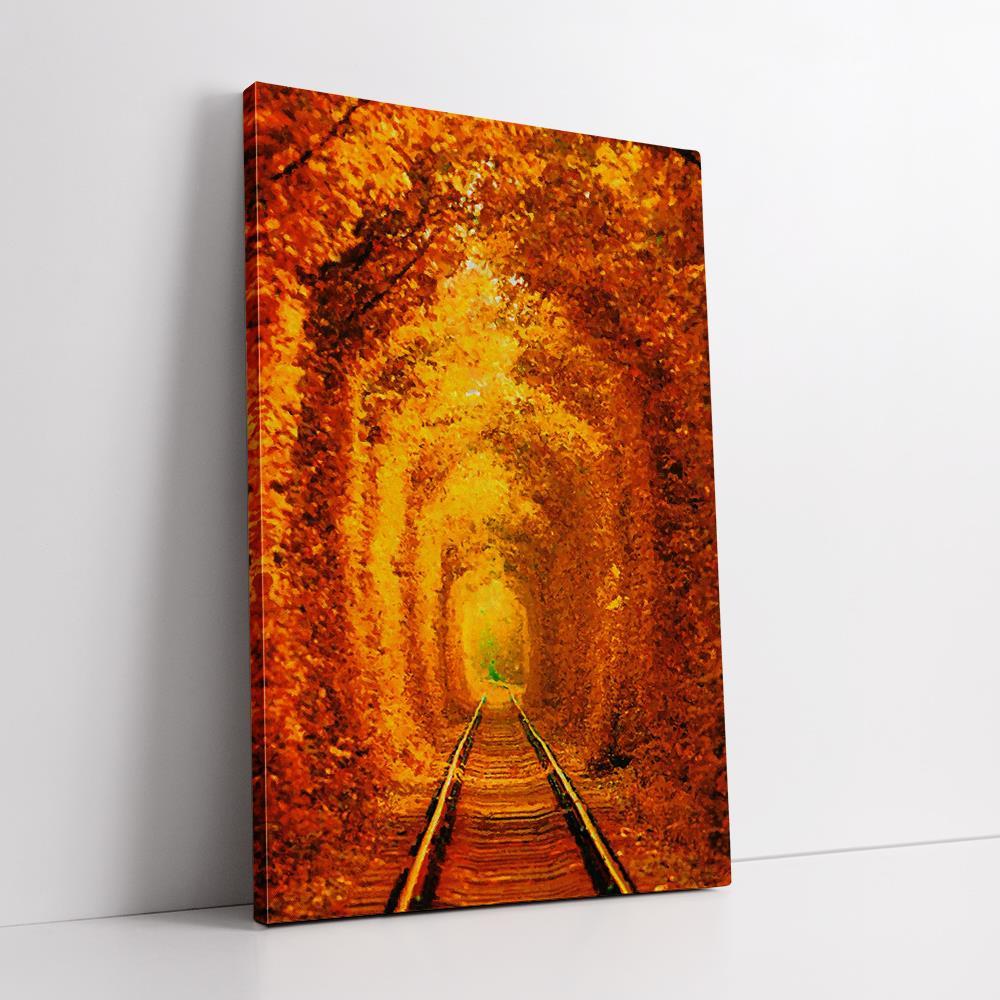 Golden Blaze of Trees Home Decoration Canvas