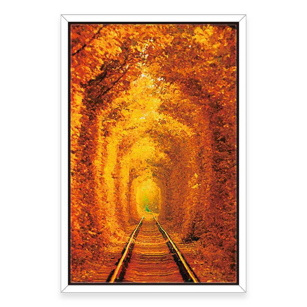 Golden Blaze of Trees Home Decoration Canvas