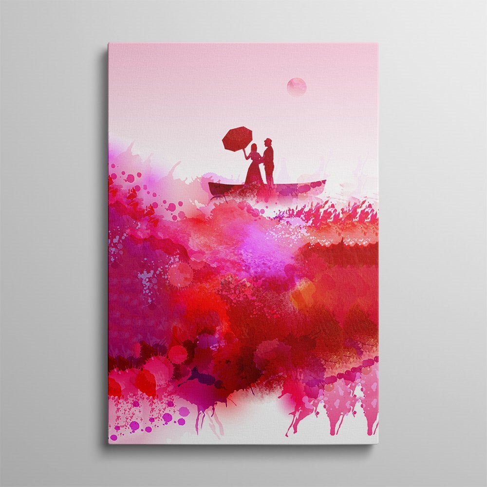 Lovers on the Boat Wall Art  Home Decoration Canvas