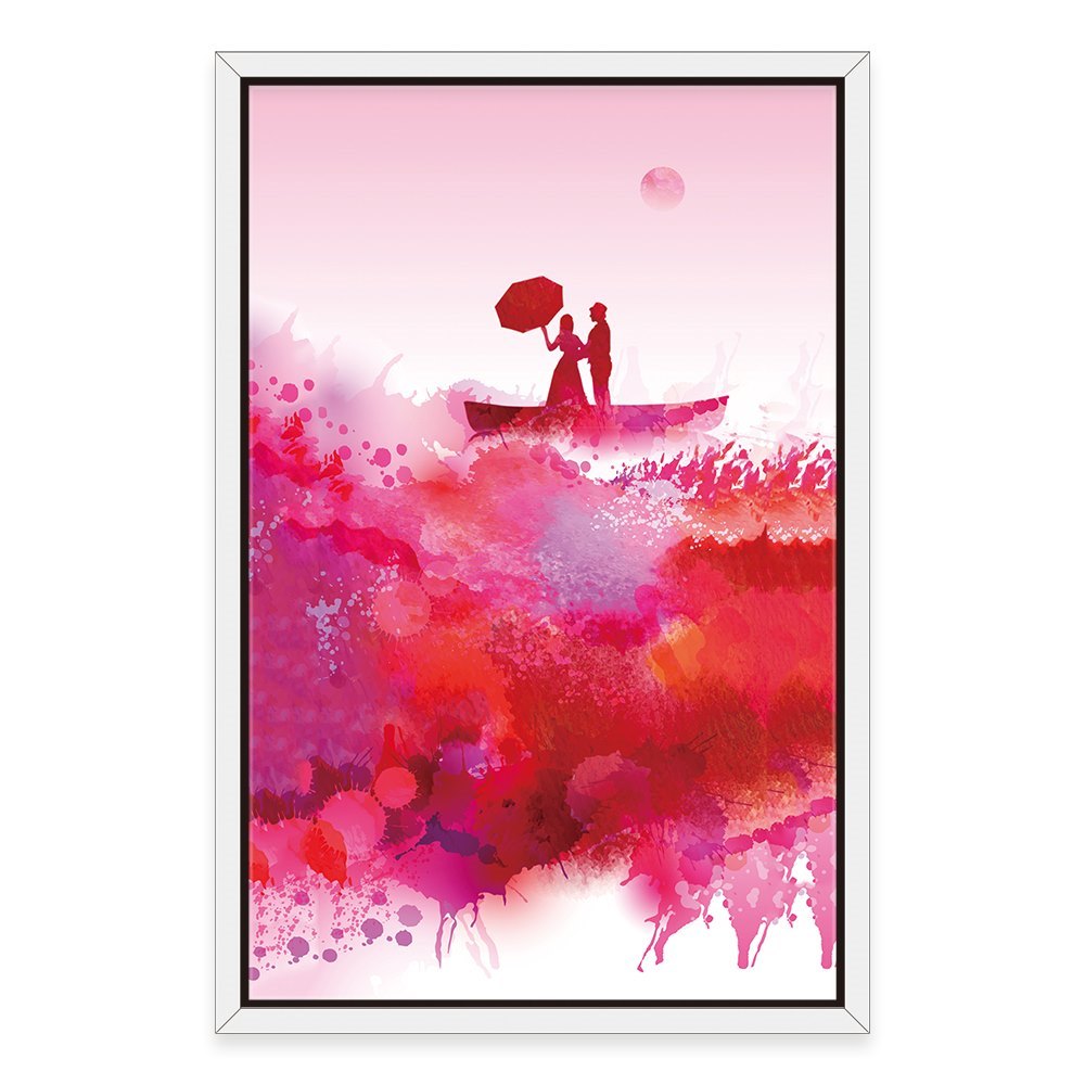 Lovers on the Boat Wall Art  Home Decoration Canvas