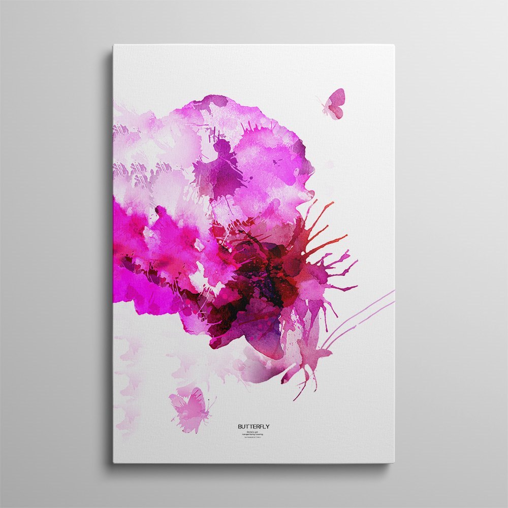 Purple Butterfly Home Decoration Canvas