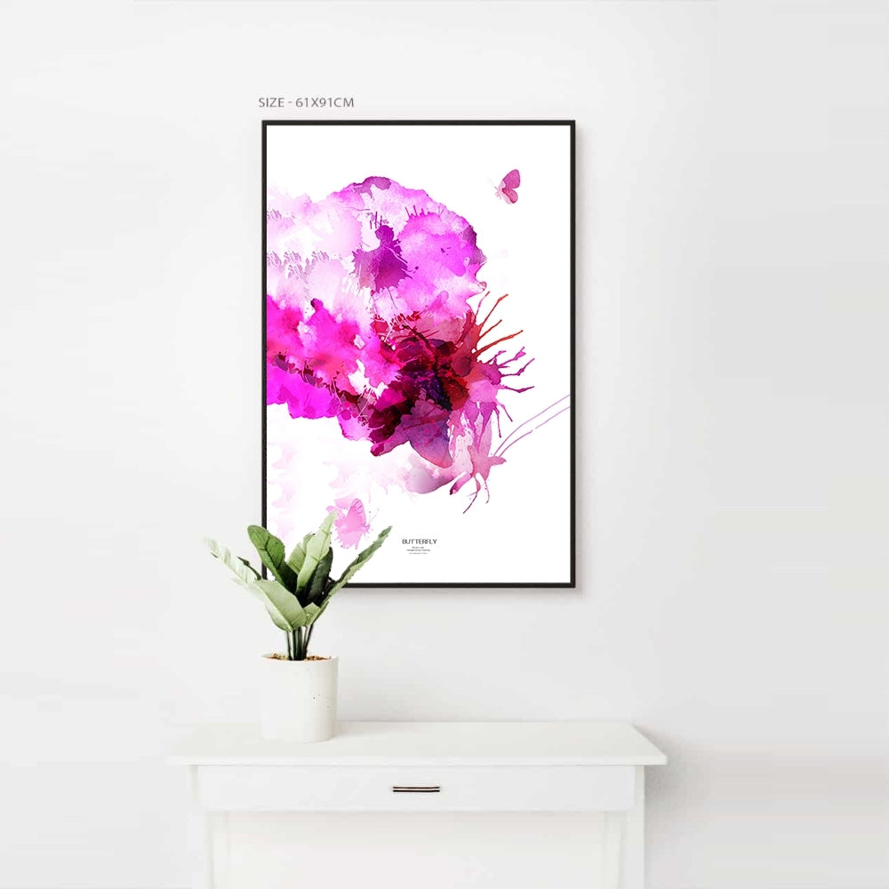 Purple Butterfly Home Decoration Canvas