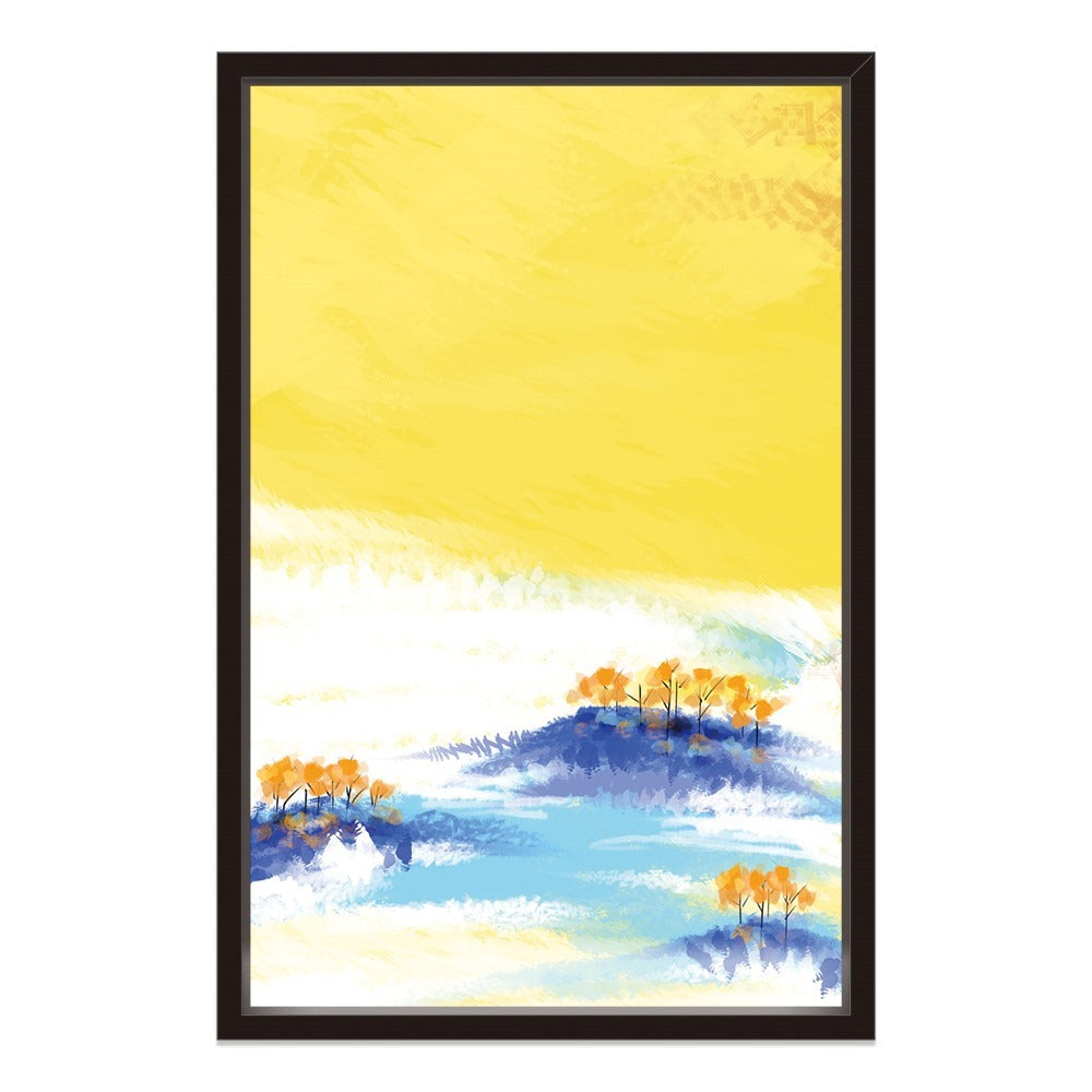 Yellow Lil Flowers Home Decoration Canvas