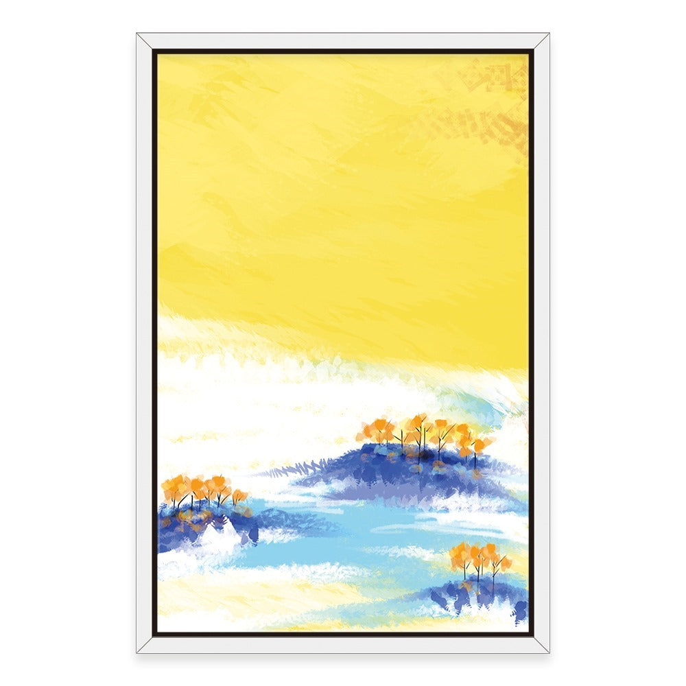 Yellow Lil Flowers Home Decoration Canvas